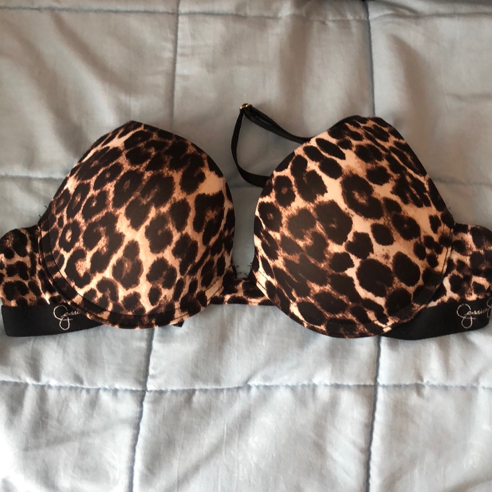 Leopard Print Padded Bra
